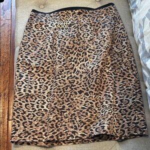 Elie Tahari Brown and Black Pencil Skirt